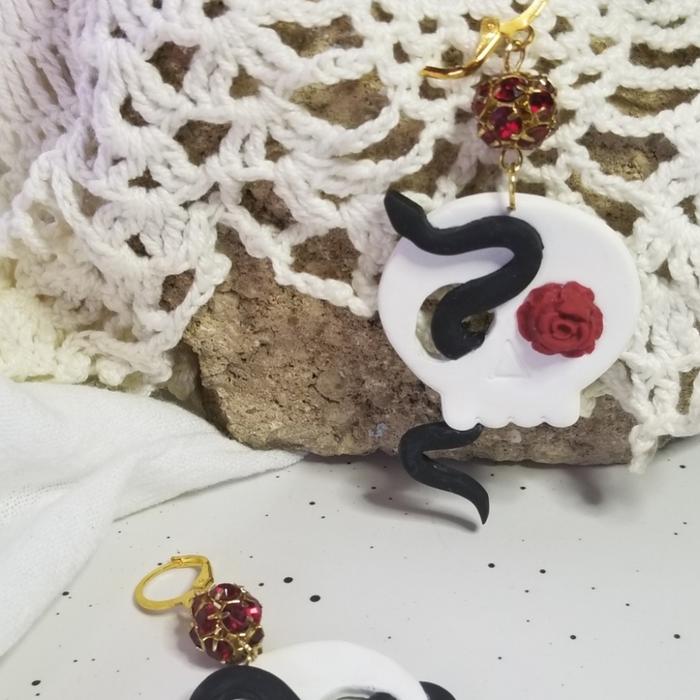 Handcrafted polymer clay earrings